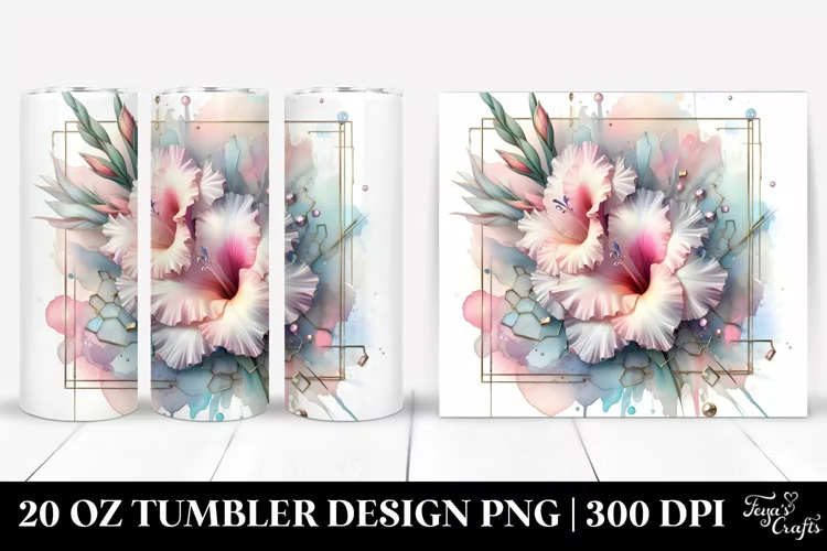 Shiny Gladiolus Frame 20 Oz Tumbler