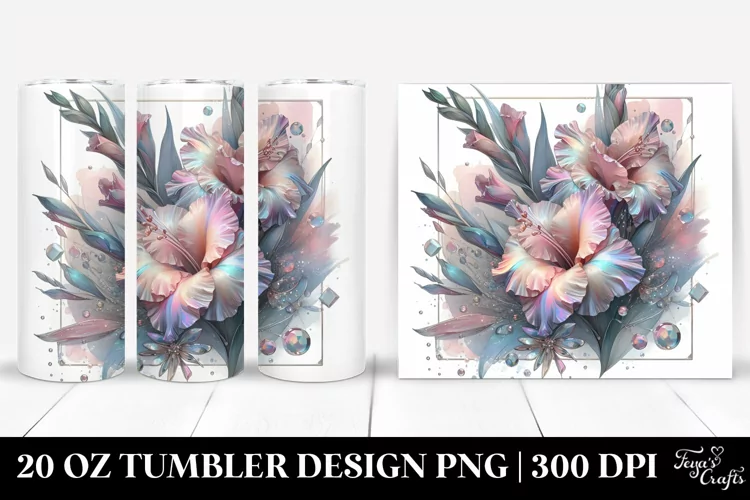 Shiny Gladiolus Frame 20 Oz Tumbler