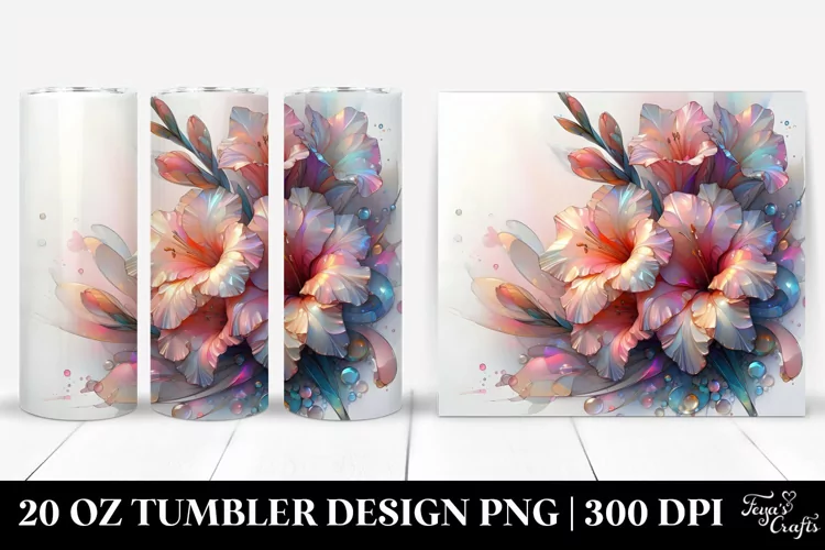 Shiny Gladiolus Frame 20 Oz Tumbler