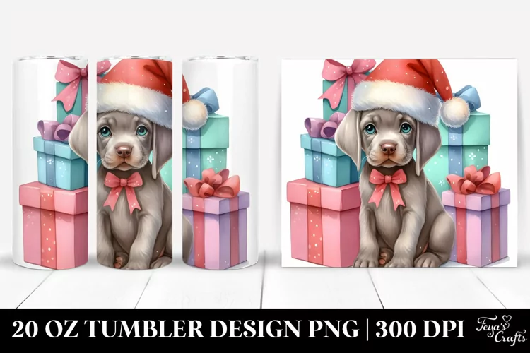 Expressive Weimaraner with Cool Haircut Sublimation PNG