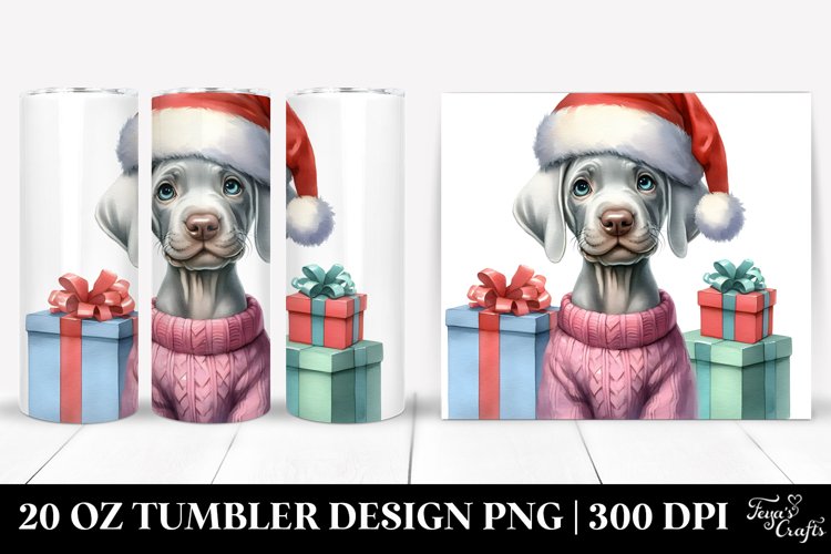 Expressive Weimaraner with Cool Haircut Sublimation PNG example image 1