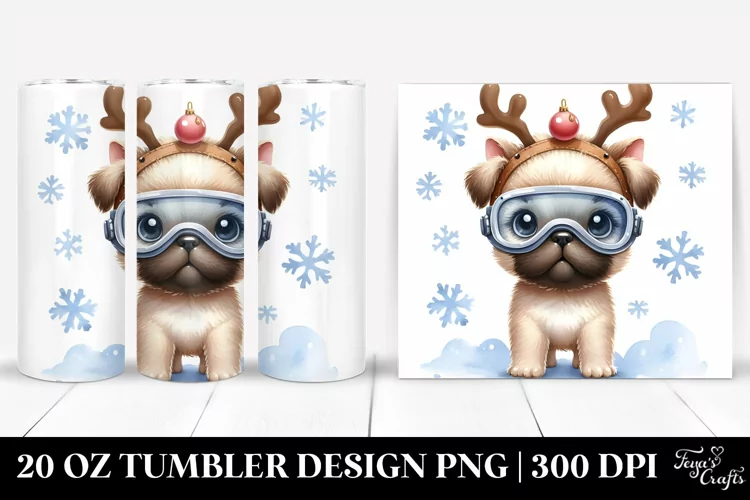 Enthusiastic Winter Mastiff PNG