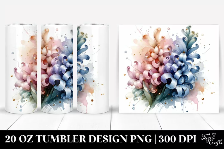 Glossy Hyacinth 20 Oz Tumbler