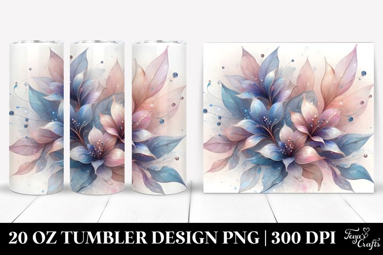 Shiny Lobelia with Metallic Finish, 20 Oz Tumbler example image 1