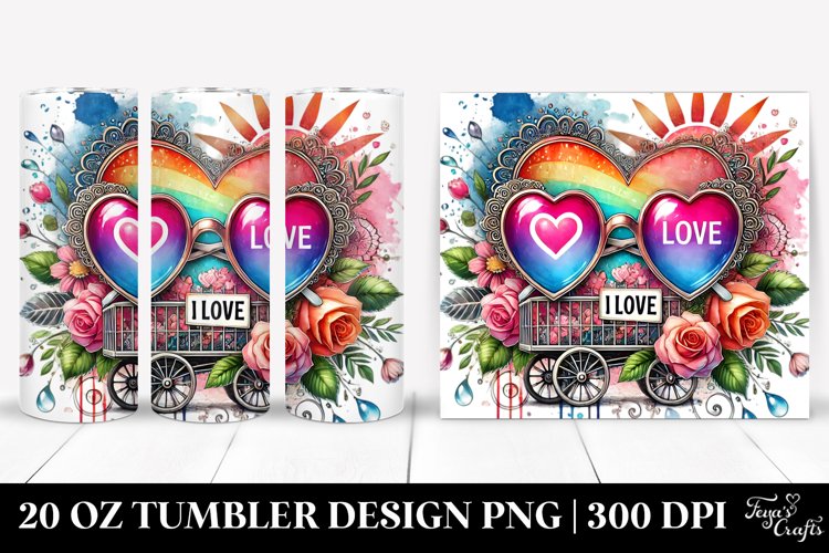 Valentines 20 Oz Tumbler Png