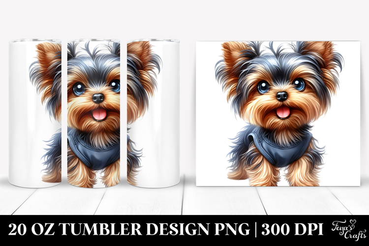 Cute Yorkshire Terrier, 20 Oz Tumbler