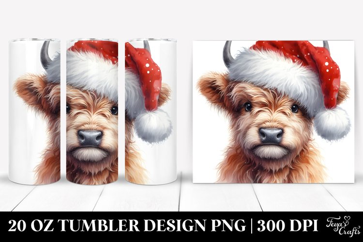 Cute Baby Highland Cow Clipart 20 Oz Tumbler