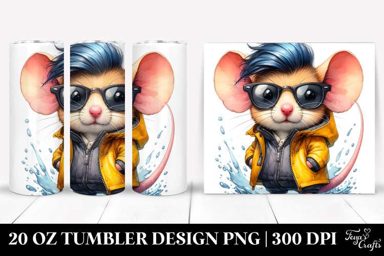 Vibrant Baby Mouse Drawing | 20 oz Tumbler