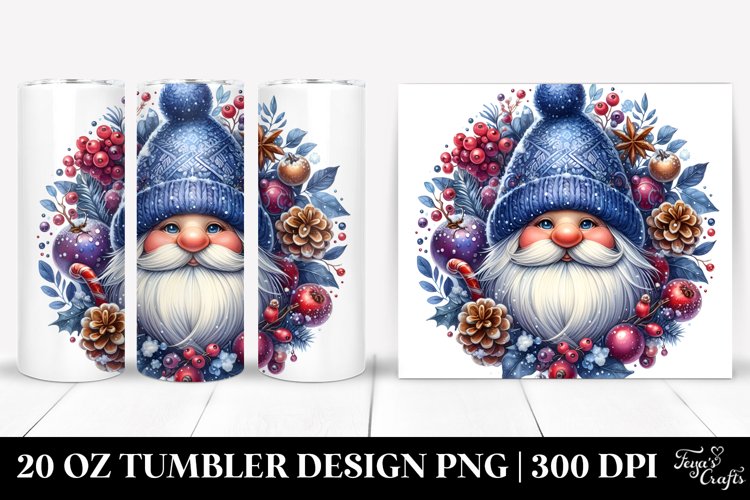 Vibrant Winter Gnome | 20 oz Tumbler