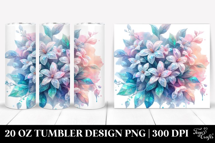 Shiny Jasmine 20 Oz Tumbler example image 1