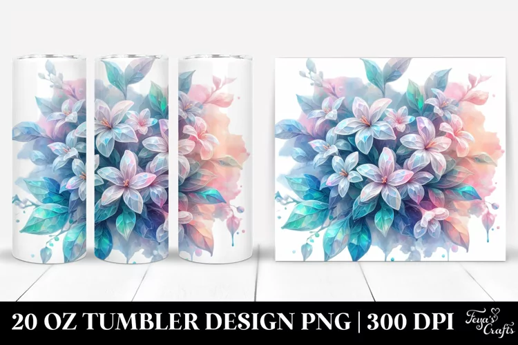 Shiny Jasmine 20 Oz Tumbler