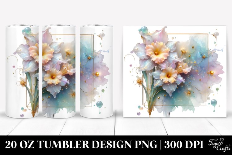 Glossy Narcissus 20 Oz Tumbler example image 1