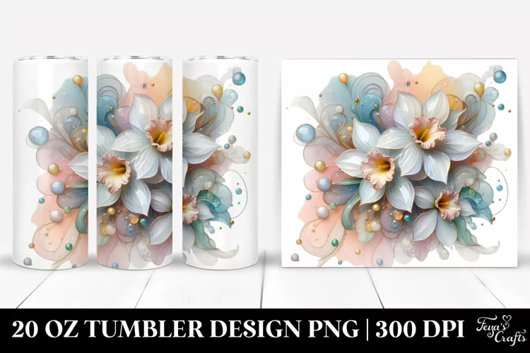 Glossy Narcissus 20 Oz Tumbler