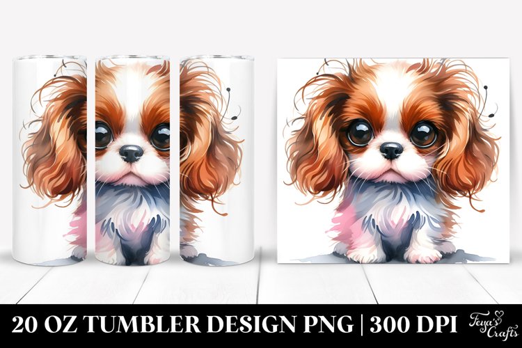 Cute Baby Spaniel 20 Oz Tumbler example image 1