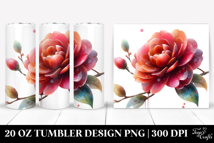 Camellia, 20 Oz Tumbler example image 1