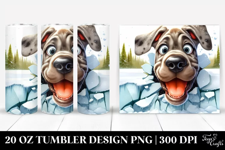 Crazy Looking Great Dane | 20 Oz Tumbler