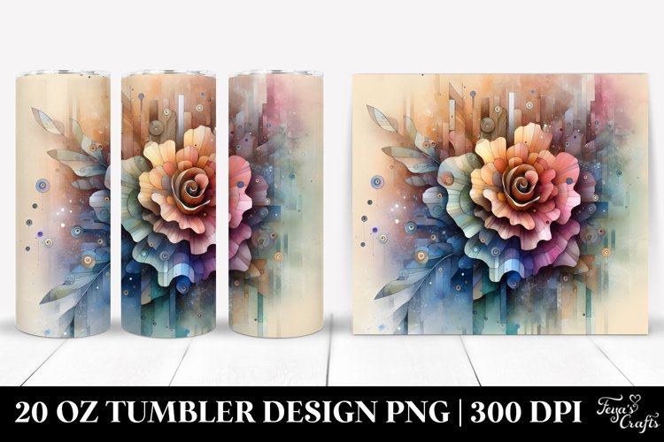 Pastel Watercolor Flower Png Image 24