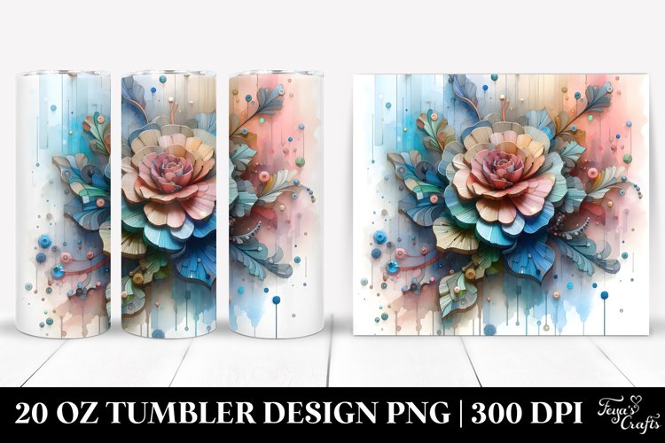 Pastel Watercolor Flower Png Image 23