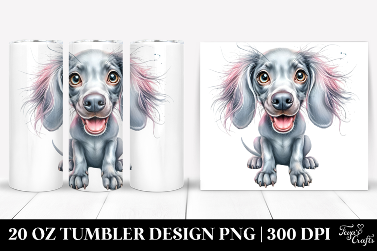 Cute Weimaraner Portrait, 20 Oz Tumbler