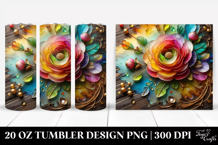 Colorful Ranunculus | 20 Oz Tumbler