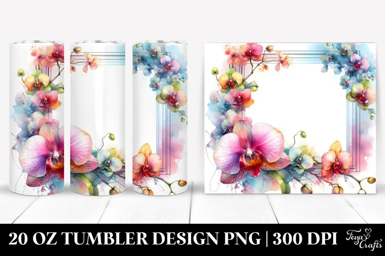 Colorful Frame Abstract | 20 Oz Tumbler example image 1
