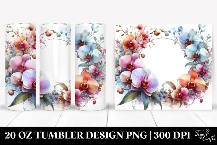 Colorful Frame Abstract | 20 Oz Tumbler example image 1