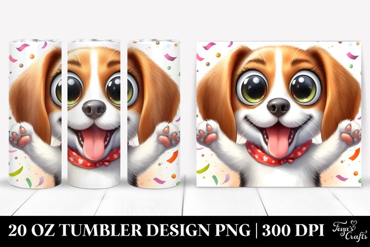 Crazy Looking Beagle | 20 Oz Tumbler example image 1