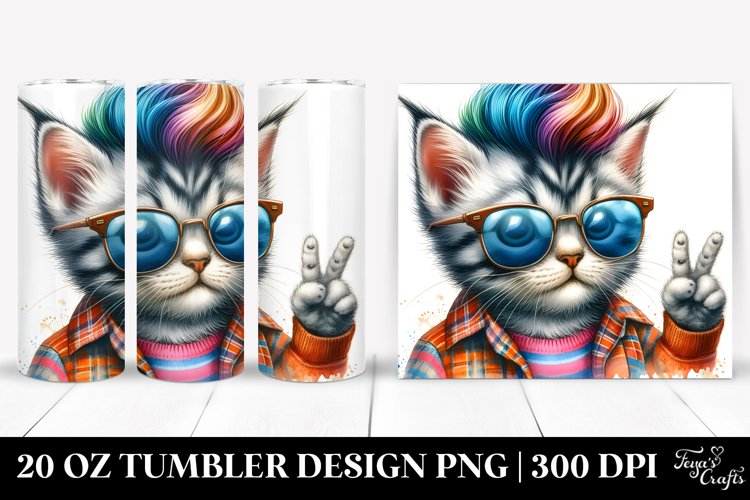 Cute Baby Cat Posing 20 Oz Tumbler