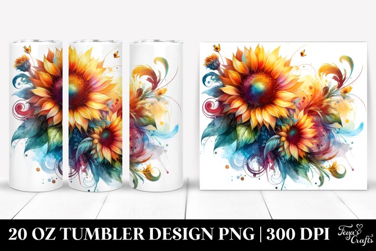 Watercolor Sunflower Clipart Image 10