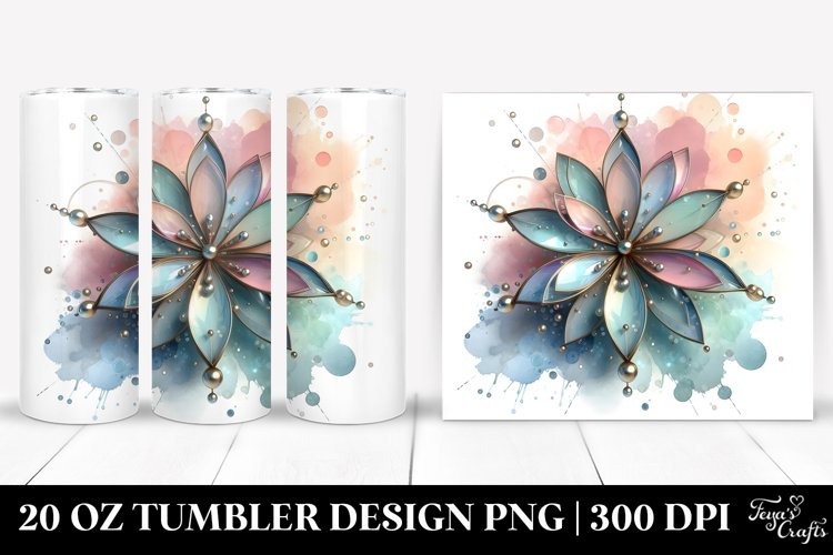 Shiny Snowdrop Tumbler Design
