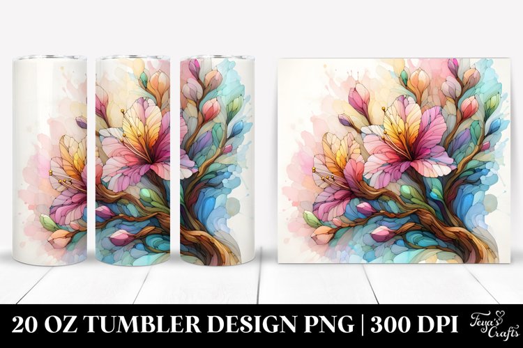 Wooden Azalea Stained 20 Oz Tumbler example image 1