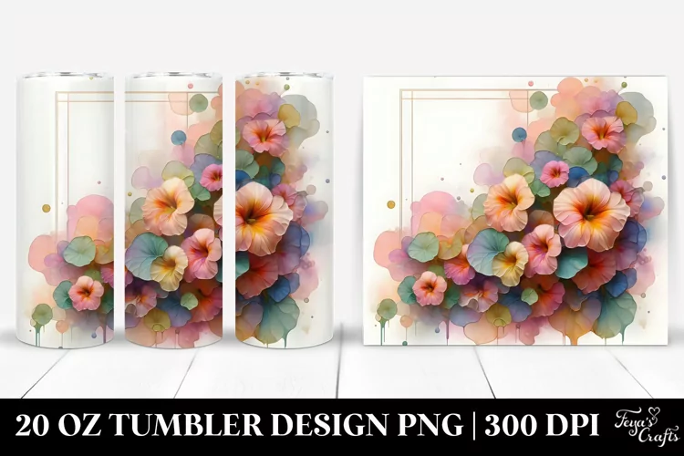 Glossy Nasturtium, Transparent 20 Oz Tumbler