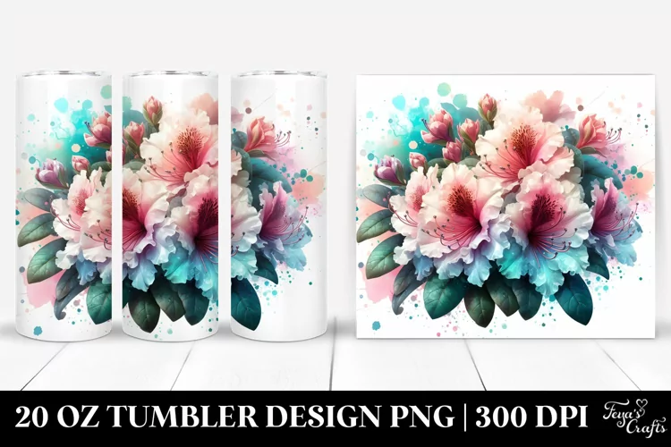 Shiny Rhododendron Material | 20 Oz Tumbler