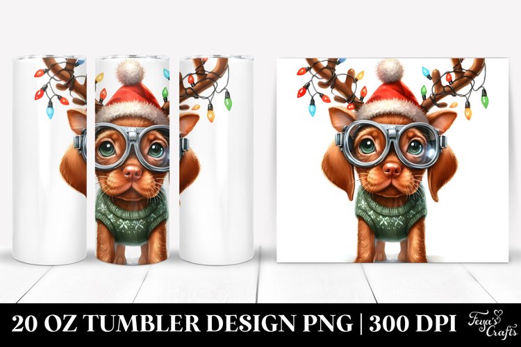 Expressive Vizsla with Paint-like Colors PNG