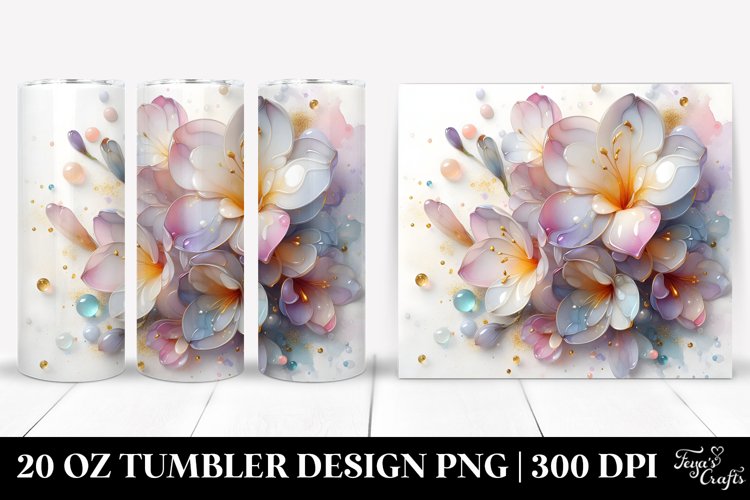 Glossy Freesia 20 Oz Tumbler example image 1