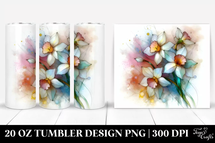 Glossy Narcissus 20 Oz Tumbler