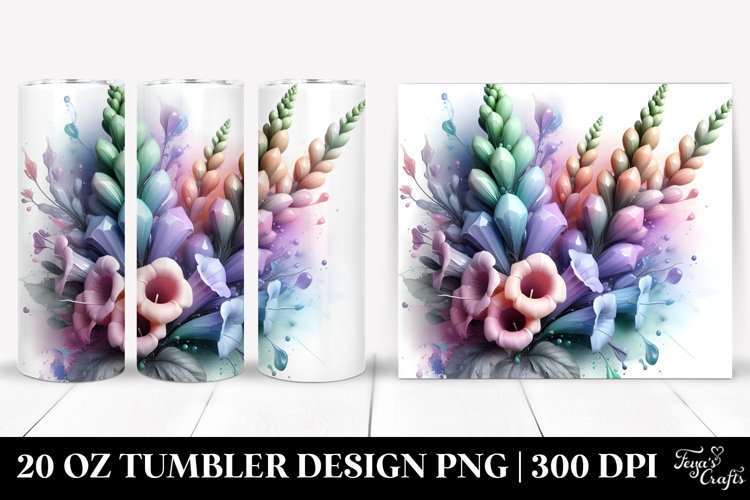 Pastel Glossy Foxglove 20 Oz Tumbler example image 1