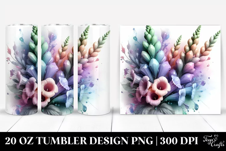 Pastel Glossy Foxglove 20 Oz Tumbler