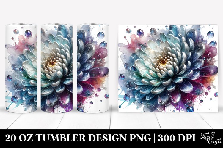 Glossy Chrysanthemum Art | 20 Oz Tumbler