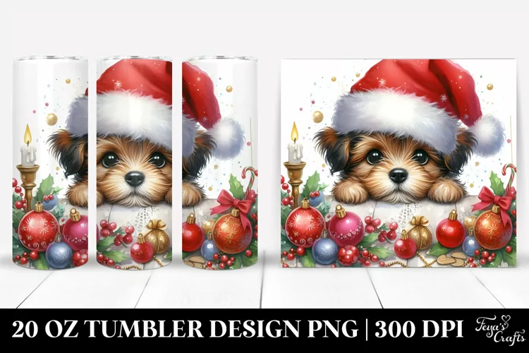 Cute Dog Peeking Over Table 20 Oz Tumbler