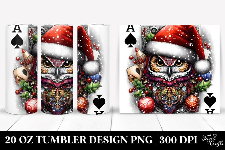 Owl Christmas Clipart 20 Oz Tumbler