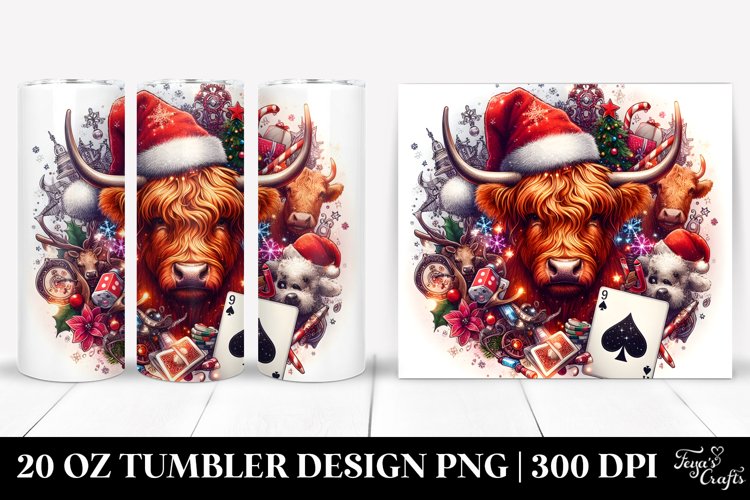Christmas PNG 20 Oz Tumbler Design