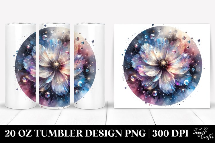Detailed Shiny Cosmos Tumbler Design