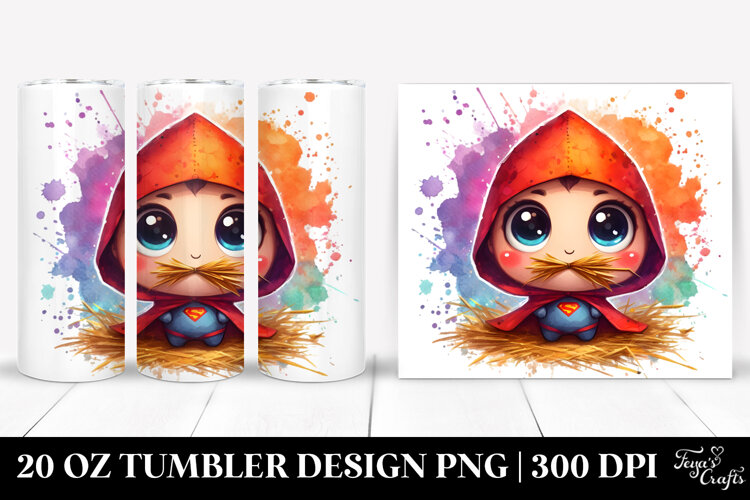 Adorable Baby with Tiny Cape 20 Oz Tumbler example image 1