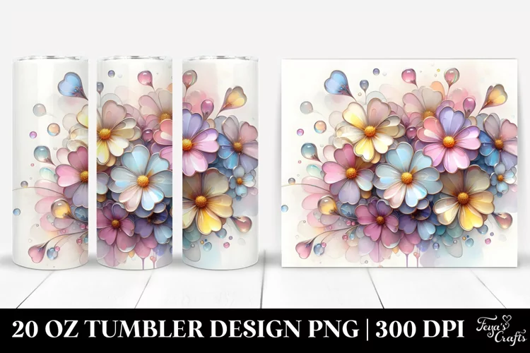 Shiny Primrose 20 Oz Tumbler