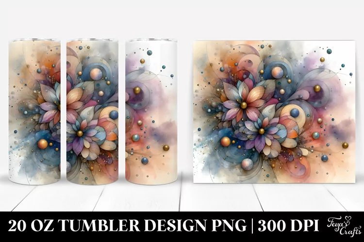 Stained Cosmos 20 Oz Tumbler