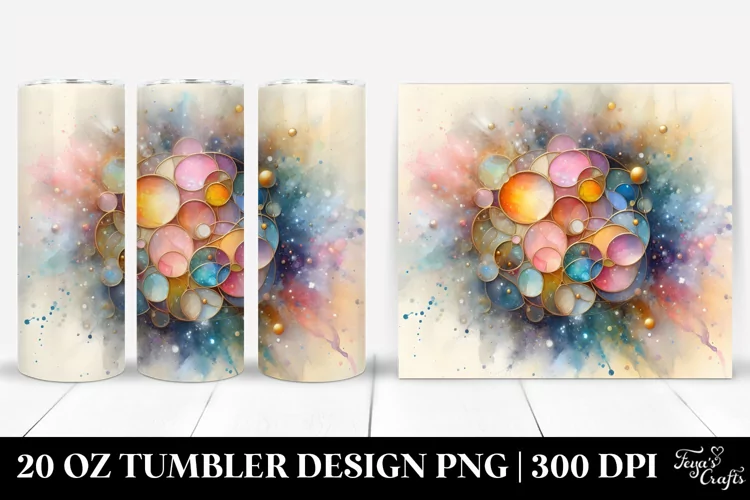 Stained Cosmos 20 Oz Tumbler