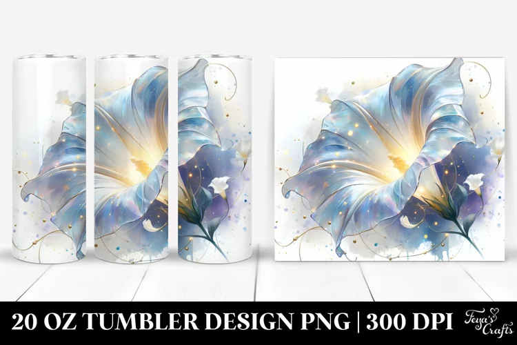 Shiny Morning Glory | 20 Oz Tumbler