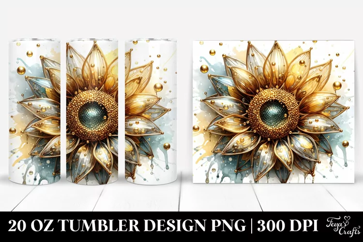 Sunflower Tumbler | 20 Oz Tumbler