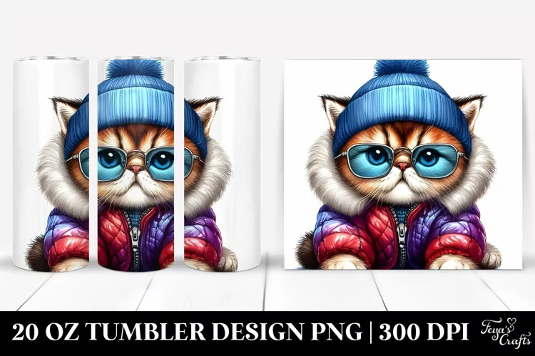 Baby Cat with Cool Haircut 20 Oz Tumbler